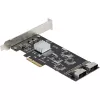 StarTech.com 8 prievadų SATA PCIe kortelė - PCI Express 6Gbps SATA išplėtimo adapterio kortelė su 4 pagrindiniais valdikliais - SATA PCIe valdiklio kortelė - PCI-e x4 Gen 2 į SATA III - SATA HDD/SSD
