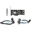 StarTech.com 8 prievadų SATA PCIe kortelė - PCI Express 6Gbps SATA išplėtimo adapterio kortelė su 4 pagrindiniais valdikliais - SATA PCIe valdiklio kortelė - PCI-e x4 Gen 2 į SATA III - SATA HDD/SSD
