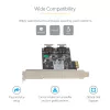 StarTech.com 8 prievadų SATA PCIe kortelė - PCI Express 6Gbps SATA išplėtimo adapterio kortelė su 4 pagrindiniais valdikliais - SATA PCIe valdiklio kortelė - PCI-e x4 Gen 2 į SATA III - SATA HDD/SSD