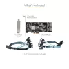 StarTech.com 8 prievadų SATA PCIe kortelė - PCI Express 6Gbps SATA išplėtimo adapterio kortelė su 4 pagrindiniais valdikliais - SATA PCIe valdiklio kortelė - PCI-e x4 Gen 2 į SATA III - SATA HDD/SSD