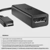 HP USB-C į DisplayPort adapteris G2, 0,12 m, DisplayPort, USB Type-C, Moteriška, Vyriška, 7680 x 4320 pikseliai
