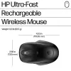 HP 510 Ultra-Fast Rechargeable Wireless pelė, Ambidextrous, RF Wireless, 4000 DPI, Juoda
