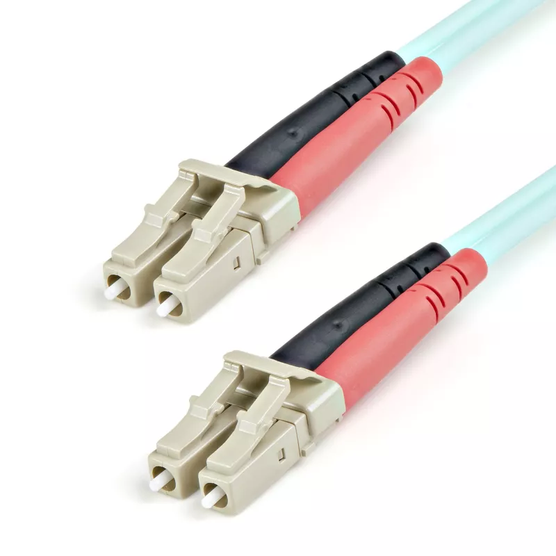 StarTech.com 1m (3ft) LC/UPC į LC/UPC OM3 daugiamodis šviesolaidinis kabelis, pilnas dvipusis 50/125µm zipcord kabelis, 100G, maži įterpimo nuostoliai, LSZH šviesolaidinis movinis laidas