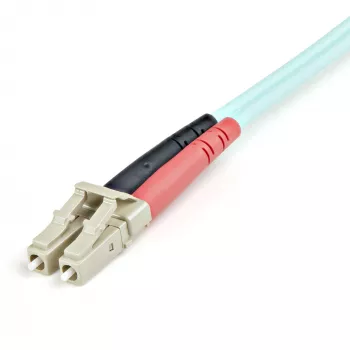 StarTech.com 1m (3ft) LC/UPC į LC/UPC OM3 daugiamodis šviesolaidinis kabelis, pilnas dvipusis 50/125µm zipcord kabelis, 100G, maži įterpimo nuostoliai, LSZH šviesolaidinis movinis laidas