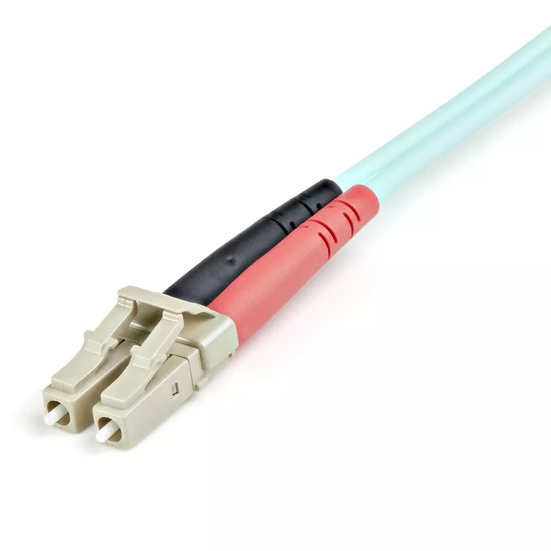 StarTech.com 1m (3ft) LC/UPC į LC/UPC OM3 daugiamodis šviesolaidinis kabelis, pilnas dvipusis 50/125µm zipcord kabelis, 100G, maži įterpimo nuostoliai, LSZH šviesolaidinis movinis laidas