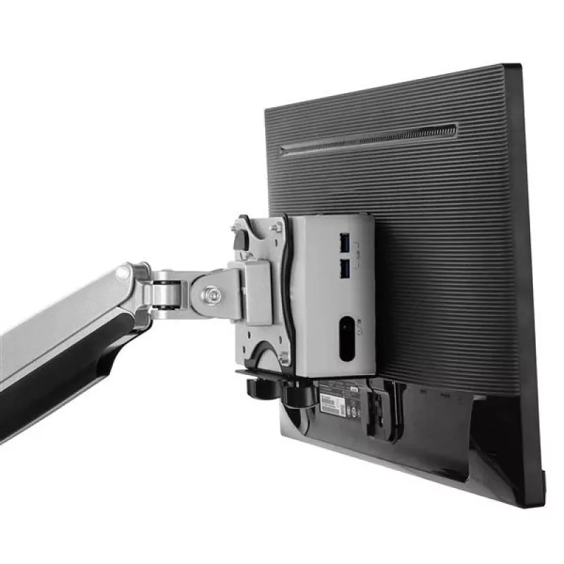StarTech.com Thin Client Mount - VESA tvirtinimo laikiklis, Monitoriaus stovo CPU laikiklis, Mažas stalinis kompiuteris, 5 kg, 75 x 75, 100 x 100 mm, Juoda, Plastikas, Plienas