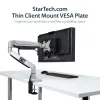 StarTech.com Thin Client Mount - VESA tvirtinimo laikiklis, Monitoriaus stovo CPU laikiklis, Mažas stalinis kompiuteris, 5 kg, 75 x 75, 100 x 100 mm, Juoda, Plastikas, Plienas