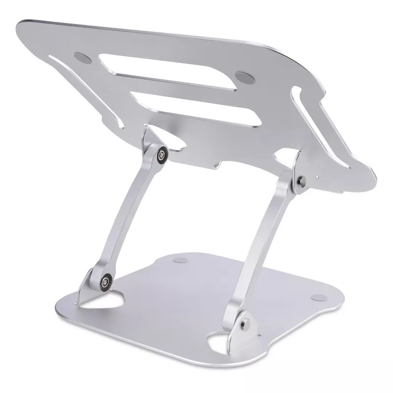 „StarTech.com“ nešiojamojo kompiuterio stovas stalui, ergonomiškas nešiojamojo kompiuterio stovas reguliuojamo aukščio, aliuminis, nešiojamas, atlaiko iki 22 svarų (10 kg), sulankstomas nešiojamojo kompiuterio laikiklis stalui – pasviręs nešiojamojo kompiuterio keltuvas / pakėlimo įrenginys