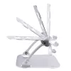 „StarTech.com“ nešiojamojo kompiuterio stovas stalui, ergonomiškas nešiojamojo kompiuterio stovas reguliuojamo aukščio, aliuminis, nešiojamas, atlaiko iki 22 svarų (10 kg), sulankstomas nešiojamojo kompiuterio laikiklis stalui – pasviręs nešiojamojo kompiuterio keltuvas / pakėlimo įrenginys