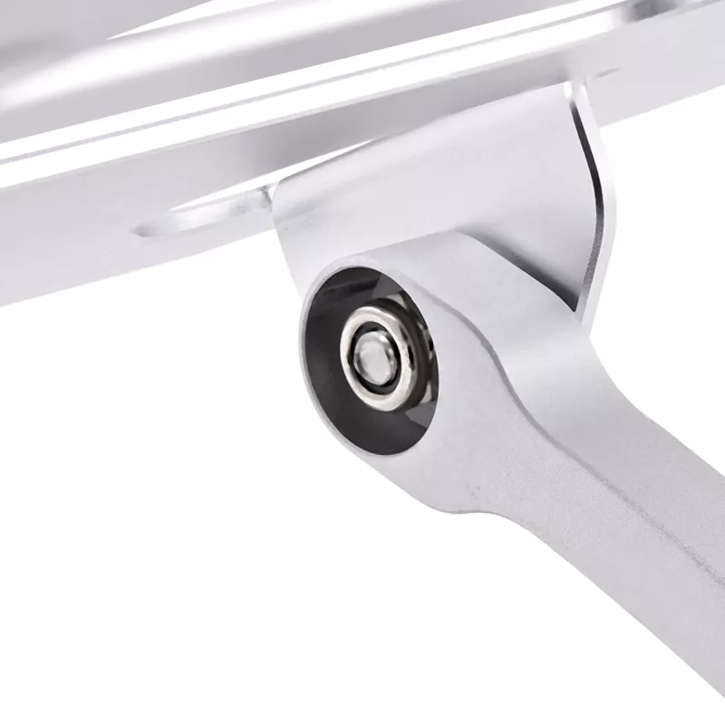 „StarTech.com“ nešiojamojo kompiuterio stovas stalui, ergonomiškas nešiojamojo kompiuterio stovas reguliuojamo aukščio, aliuminis, nešiojamas, atlaiko iki 22 svarų (10 kg), sulankstomas nešiojamojo kompiuterio laikiklis stalui – pasviręs nešiojamojo kompiuterio keltuvas / pakėlimo įrenginys