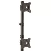 StarTech.com dviejų monitorių stovas – vertikalus, laisvai pastatomas, 10 kg, 33 cm (13 colių), 68,6 cm (27 colių), 100 x 100 mm, juodas