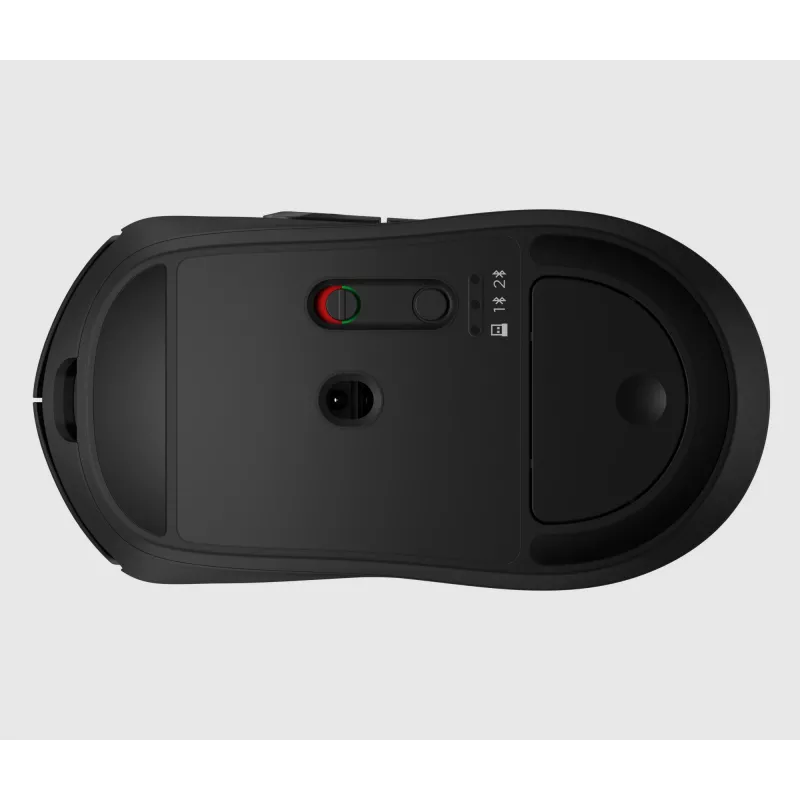HP 700 Įkraunama belaidė pelė, abiem rankoms tinkama, RF belaidis + Bluetooth, 6000 DPI, juoda