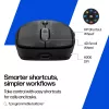 HP 700 Įkraunama belaidė pelė, abiem rankoms tinkama, RF belaidis + Bluetooth, 6000 DPI, juoda