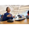 HP 700 Įkraunama belaidė pelė, abiem rankoms tinkama, RF belaidis + Bluetooth, 6000 DPI, juoda