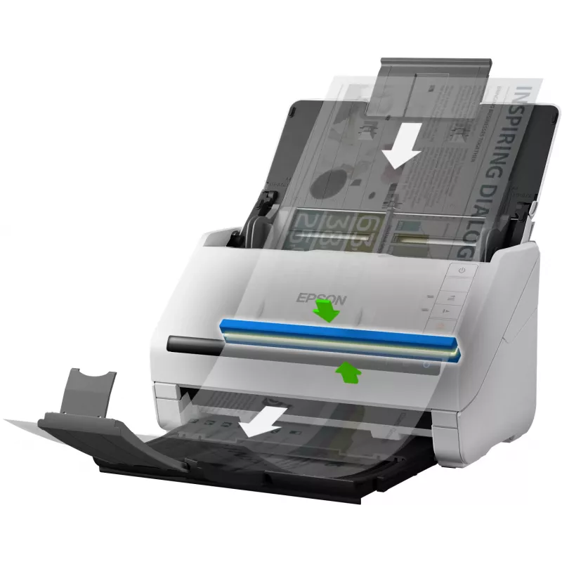 Epson WorkForce DS-530 II lakštinis skaitytuvas 600 x 600 DPI A4 juoda, balta