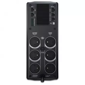 APC Power Saving Back-UPS RS 1500 230V CEE 7/5, linijinė-interaktyvi, 1,5 kVA, 865 W, 445 J, E / F tipas, sandari švino rūgštinė baterija (VRLA)