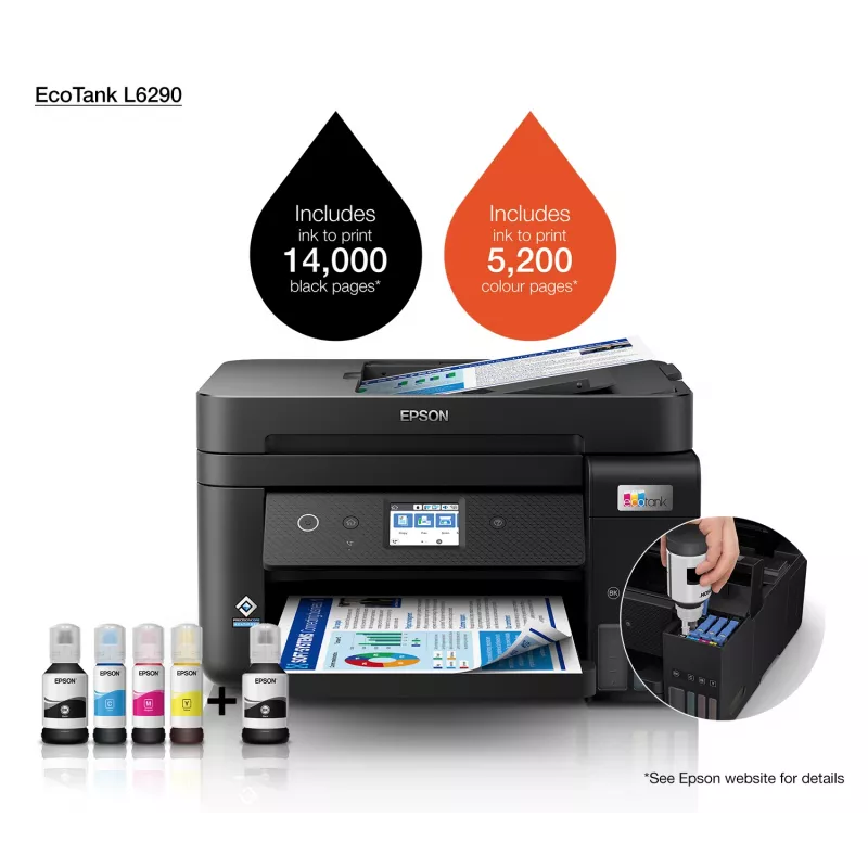 Epson EcoTank L6290 Inkjet A4 4800 x 1200 DPI 33 ppm Wi-Fi