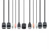 StarTech.com 2 prievadų dviejų monitorių DisplayPort kabelinis KVM jungiklis, 4K 60Hz, kompaktiškas KVM su 1,5 m USB-A/DisplayPort/garso integruotais kabeliais, maitinamas per USB – nuotolinis mygtukas / spartieji klavišai