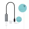 i-tec Metal USB-C Gigabit Ethernet adapteris, laidinis, USB Type-C, Ethernet, 1000 Mbit/s, pilka