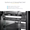 StarTech.com 2U serverio stovo lentyna - universali ventiliuojama stovo montavimo konsolinė dėkla 19 colių tinklo įrangos stovui ir spintai - tvirto plieno - keliamoji galia 50 svarų/23 kg - 16 colių gylio lentyna, juoda
