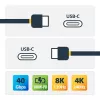 StarTech.com 3ft (1m) USB4 laidas, USB-IF sertifikuotas USB-C laidas, 40 Gbps, USB Type-C duomenų perdavimo laidas, 100W maitinimo tiekimas, 8K 60Hz, suderinamas su Thunderbolt 4/3/USB 3.2