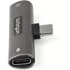 StarTech.com USB C garso ir įkrovimo adapteris – USB-C garso adapteris su 3,5 mm TRRS ausinių / laisvų rankų įrangos lizdu ir 60 W USB Type-C maitinimo perdavimo įkrovikliu – USB-C telefonams / planšetėms / nešiojamiesiems kompiuteriams