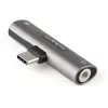 StarTech.com USB C garso ir įkrovimo adapteris – USB-C garso adapteris su 3,5 mm TRRS ausinių / laisvų rankų įrangos lizdu ir 60 W USB Type-C maitinimo perdavimo įkrovikliu – USB-C telefonams / planšetėms / nešiojamiesiems kompiuteriams