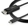 StarTech.com 1,8 m (2 m) USB C į DisplayPort 1.4 kabelis 8K 60Hz/4K – Dviejų krypčių DP į USB-C arba USB-C į DP reversinis vaizdo adapterio kabelis – HBR3/HDR/DSC – USB Type C/TB3 monitoriaus kabelis (CDP2DP142MBD)