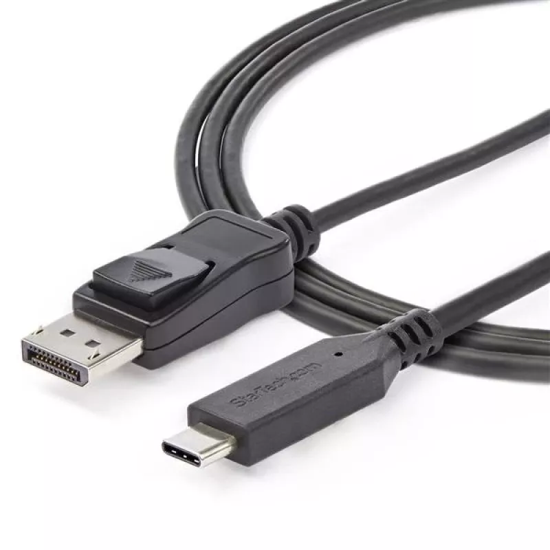 “StarTech.com” 1,8 m USB-C – DisplayPort 1.4 laidas, 4K/5K/8K USB Type-C prie DP 1.4 “Alt Mode” vaizdo adapteris keitiklis – HBR3/HDR/DSC – 8K 60 Hz DP monitoriaus laidas, skirtas USB-C/„Thunderbolt 3“