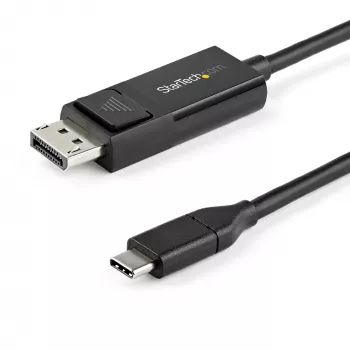 StarTech.com 1 m USB-C – DisplayPort 1.2 laidas 4K 60Hz – Dvikryptis DP į USB-C arba USB-C į DP grįžtamasis vaizdo adapterio laidas – HBR2/HDR – USB Type-C/Thunderbolt monitoriaus laidas
