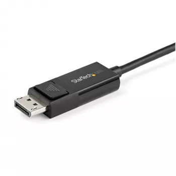 StarTech.com 6,6 pėd. (2 m) USB C į DisplayPort 1.2 laidas 4K 60Hz - Dvipusis DP į USB-C arba USB-C į DP grįžtamasis vaizdo adapterio laidas - HBR2/HDR - USB Type C/Thunderbolt monitoriaus laidas