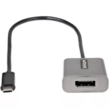 StarTech.com USB-C prie DisplayPort adapteris - 8K/4K 60Hz USB-C į DisplayPort 1.4 adapterio raktas - USB Type-C prie DP monitoriaus vaizdo keitiklis - Veikia su Thunderbolt 3 - su 12 colių ilgio pritvirtintu kabeliu