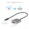 StarTech.com USB-C prie DisplayPort adapteris - 8K/4K 60Hz USB-C į DisplayPort 1.4 adapterio raktas - USB Type-C prie DP monitoriaus vaizdo keitiklis - Veikia su Thunderbolt 3 - su 12 colių ilgio pritvirtintu kabeliu