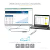 StarTech.com USB-C prie DisplayPort adapteris - 8K/4K 60Hz USB-C į DisplayPort 1.4 adapterio raktas - USB Type-C prie DP monitoriaus vaizdo keitiklis - Veikia su Thunderbolt 3 - su 12 colių ilgio pritvirtintu kabeliu