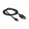 StarTech.com 1m USB C į DisplayPort 1.2 kabelis 4K 60Hz – USB-C į DisplayPort adapterio kabelis – HBR2 – USB Type-C DP Alt Mode į DP monitoriaus vaizdo kabelis – veikia su Thunderbolt 3 – juodas
