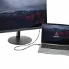StarTech.com 1m USB C į DisplayPort 1.2 kabelis 4K 60Hz – USB-C į DisplayPort adapterio kabelis – HBR2 – USB Type-C DP Alt Mode į DP monitoriaus vaizdo kabelis – veikia su Thunderbolt 3 – juodas