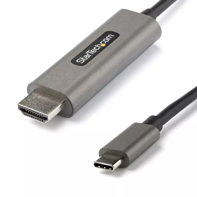 StarTech.com 0,9 m USB-C į HDMI kabelis 4K 60Hz su HDR10 – Ultra HD USB Type-C į 4K HDMI 2.0b vaizdo adapterio kabelis – USB-C į HDMI HDR monitoriaus / ekrano keitiklis – DP 1.4 Alt Mode HBR3