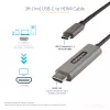StarTech.com 0,9 m USB-C į HDMI kabelis 4K 60Hz su HDR10 – Ultra HD USB Type-C į 4K HDMI 2.0b vaizdo adapterio kabelis – USB-C į HDMI HDR monitoriaus / ekrano keitiklis – DP 1.4 Alt Mode HBR3