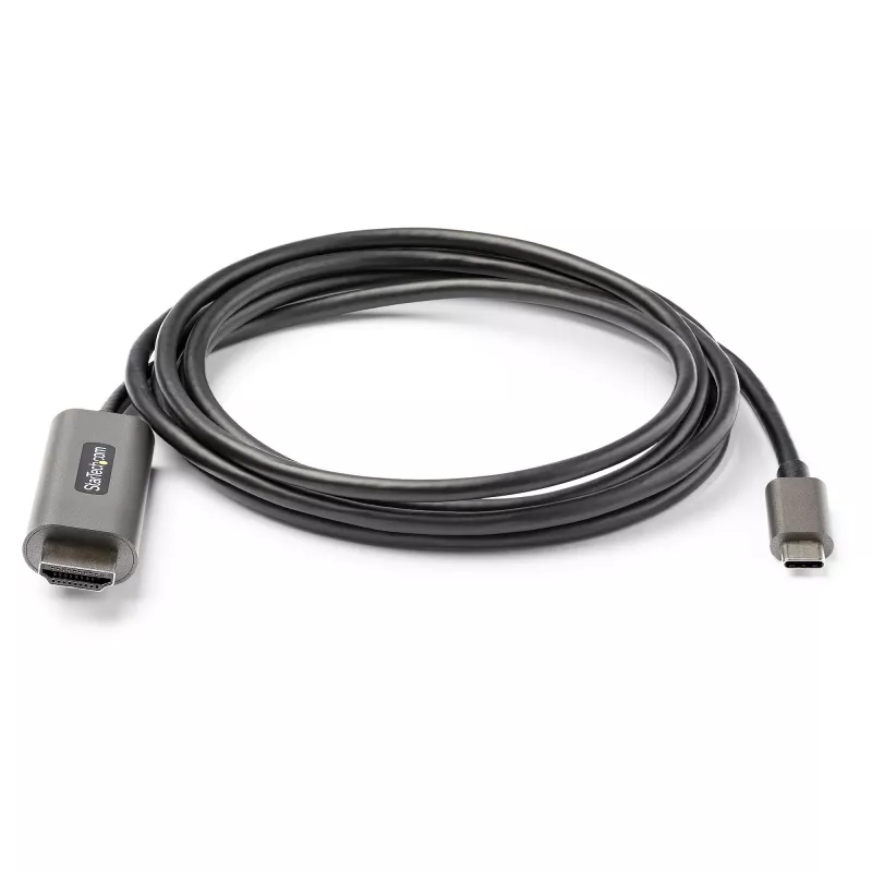 StarTech.com 6 pėdų (2 m) USB-C į HDMI laidas 4K 60 Hz su HDR10 – Ultra HD USB Type-C į 4K HDMI 2.0b vaizdo adapterio laidas – USB-C į HDMI HDR monitoriaus / ekrano keitiklis – DP 1.4 Alt Mode HBR3