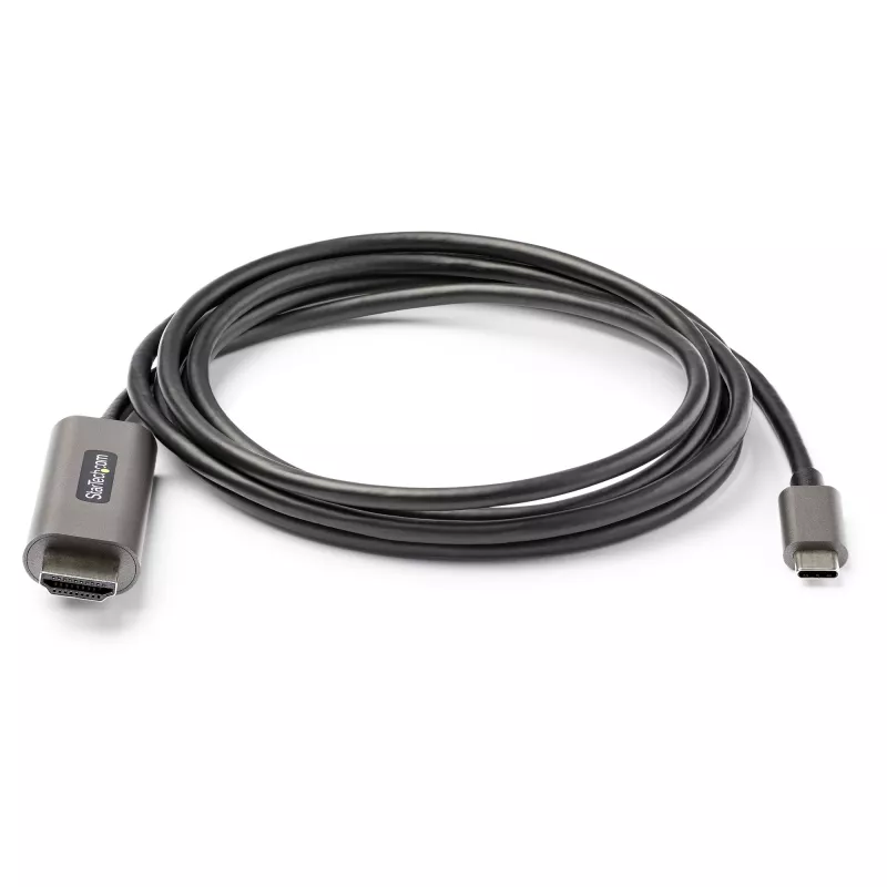 StarTech.com 6 pėdų (2 m) USB-C į HDMI laidas 4K 60 Hz su HDR10 – Ultra HD USB Type-C į 4K HDMI 2.0b vaizdo adapterio laidas – USB-C į HDMI HDR monitoriaus / ekrano keitiklis – DP 1.4 Alt Mode HBR3
