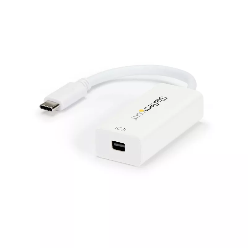 StarTech.com USB-C į Mini DisplayPort adapteris – 4K 60Hz – baltas – USB 3.1 Type-C į Mini DP adapteris – atnaujinta versija yra CDP2MDPEC
