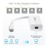 StarTech.com USB-C į Mini DisplayPort adapteris – 4K 60Hz – baltas – USB 3.1 Type-C į Mini DP adapteris – atnaujinta versija yra CDP2MDPEC
