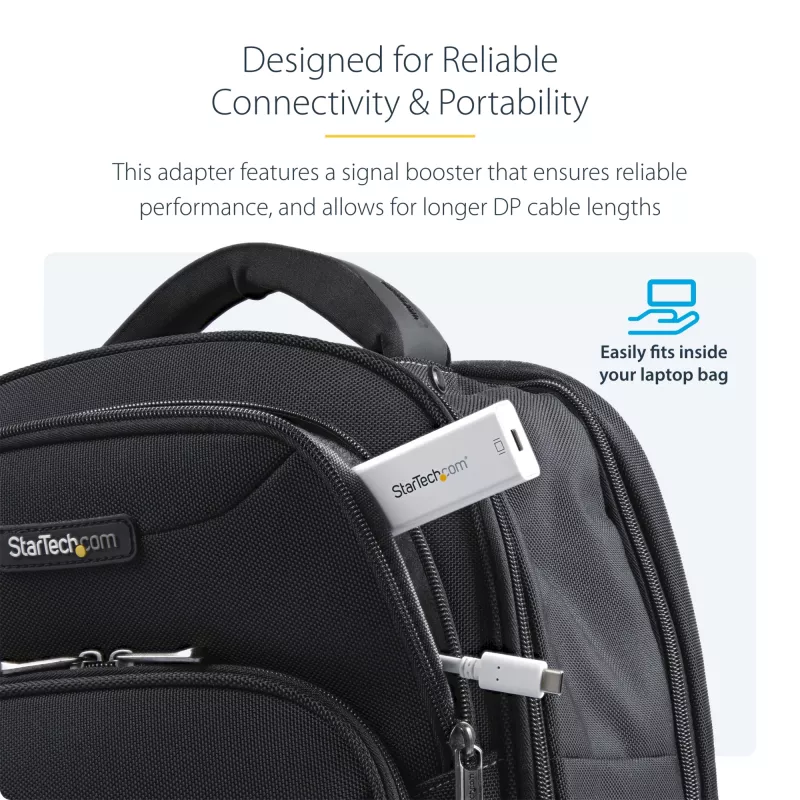 StarTech.com USB-C į Mini DisplayPort adapteris – 4K 60Hz – baltas – USB 3.1 Type-C į Mini DP adapteris – atnaujinta versija yra CDP2MDPEC