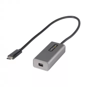 StarTech.com USB-C - Mini DisplayPort adapteris - 4K 60Hz USB-C - mDP adapterio raktas - USB Type-C - Mini DP monitorius - Vaizdo keitiklis - Veikia su Thunderbolt 3 - 12 colių ilgio prijungtas laidas - Atnaujinta CDP2MDP versija
