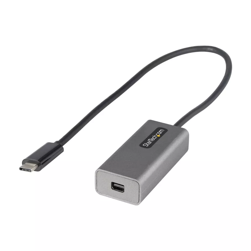 StarTech.com USB-C - Mini DisplayPort adapteris - 4K 60Hz USB-C - mDP adapterio raktas - USB Type-C - Mini DP monitorius - Vaizdo keitiklis - Veikia su Thunderbolt 3 - 12 colių ilgio prijungtas laidas - Atnaujinta CDP2MDP versija