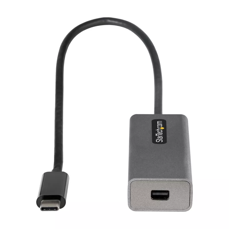 StarTech.com USB-C - Mini DisplayPort adapteris - 4K 60Hz USB-C - mDP adapterio raktas - USB Type-C - Mini DP monitorius - Vaizdo keitiklis - Veikia su Thunderbolt 3 - 12 colių ilgio prijungtas laidas - Atnaujinta CDP2MDP versija