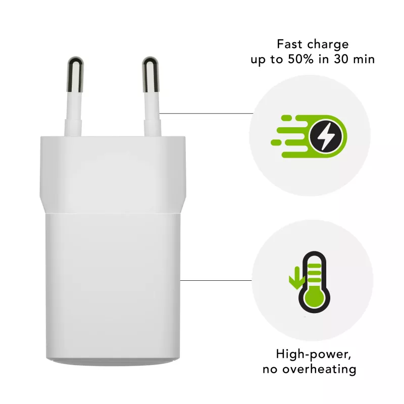 dbramante1928 re-charge Pro - EU sieninis įkroviklis - USB-C 30W - W