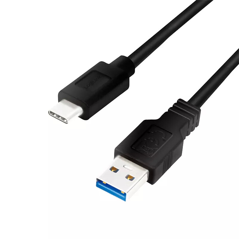 USB kabelis LogiLink CU0166 USB 3.2 Gen 1 0,15 m USB A USB C juodas