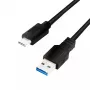 USB kabelis LogiLink CU0166 USB 3.2 Gen 1 0,15 m USB A USB C juodas