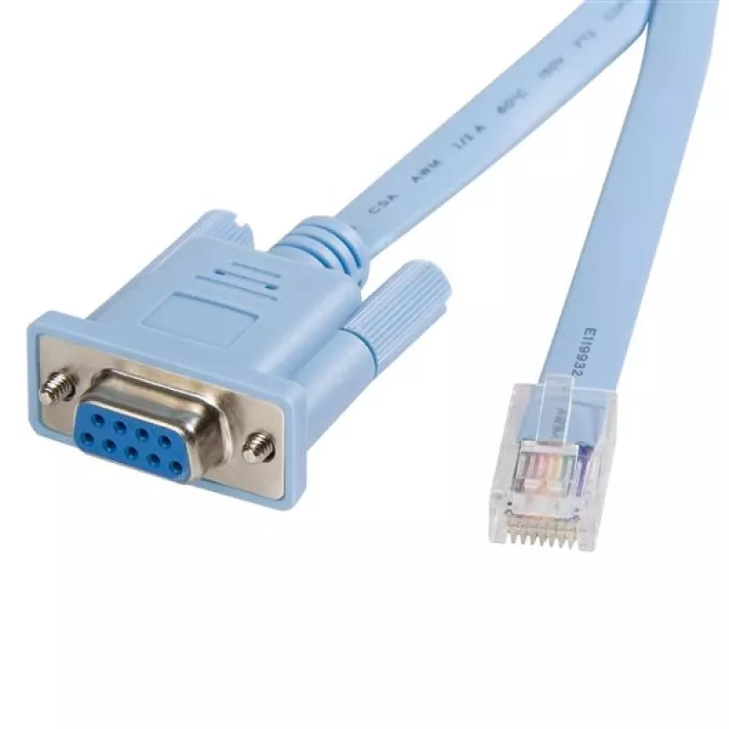 StarTech.com 6 pėdų RJ45 į DB9 Cisco konsolės valdymo maršrutizatoriaus laidas – V/K
